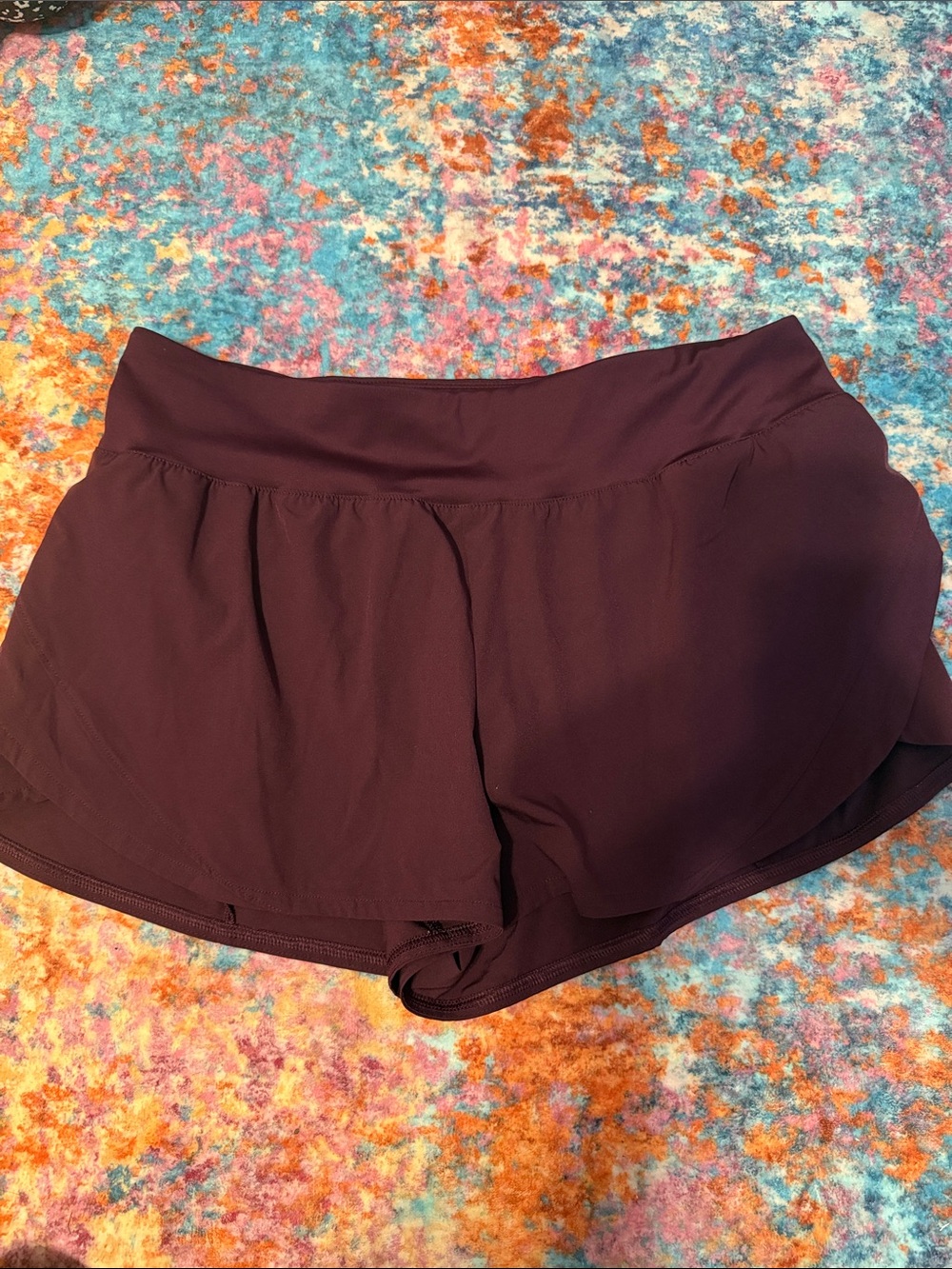 Women’s Burgundy Athletic Shorts